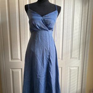 XS Lulu's High Low Dusty Blue Evening Dress